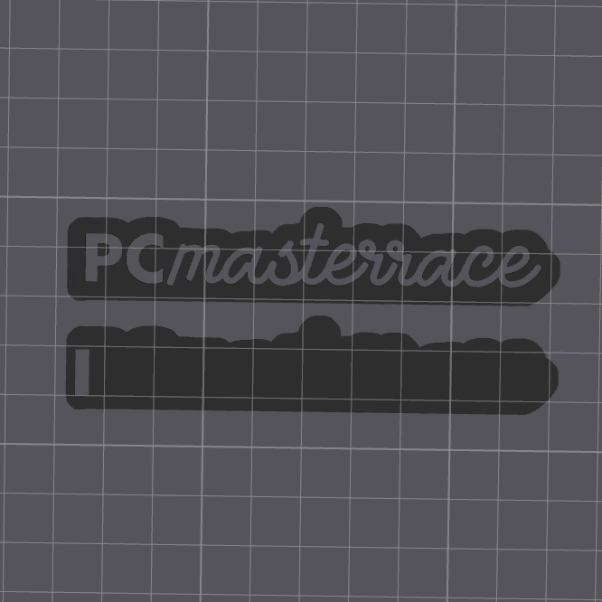 "PC Masterrace" LED Sign – STL File